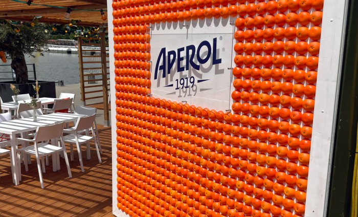 Aperol Orange Wall
